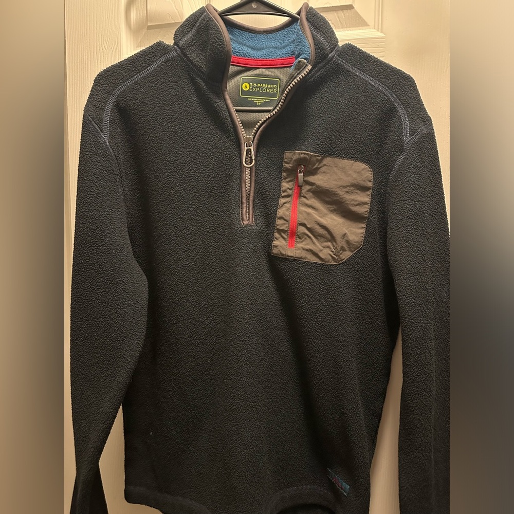 G.H. Bass Explorer Half Zip Navy Fleece